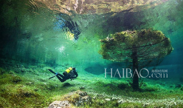 奥地利天然水下公园翠湖 (green lake)