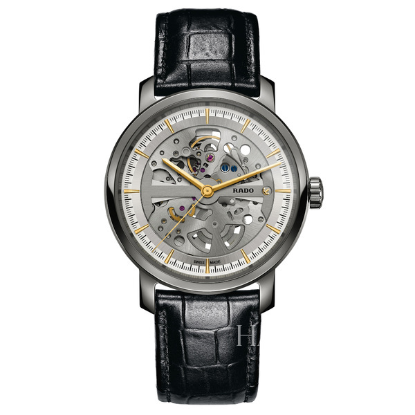 雷达(rado) 2014 diamaster钻霸系列高科技陶瓷自动机械腕表镂空限量