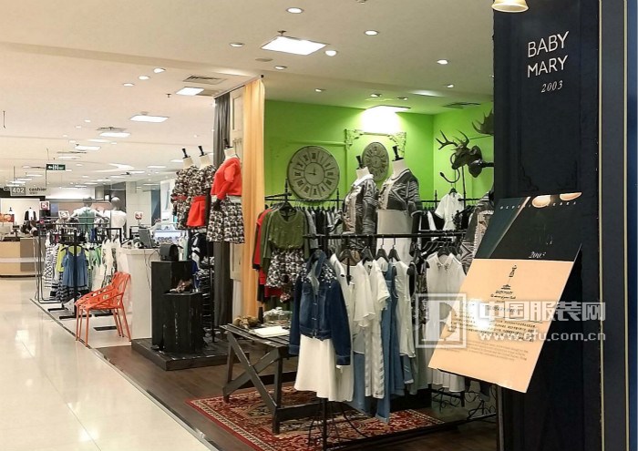 baby mary宝贝玛丽时尚女装强势进驻广西南宁百盛店