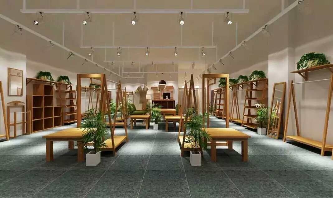 茵曼实体店软装效果