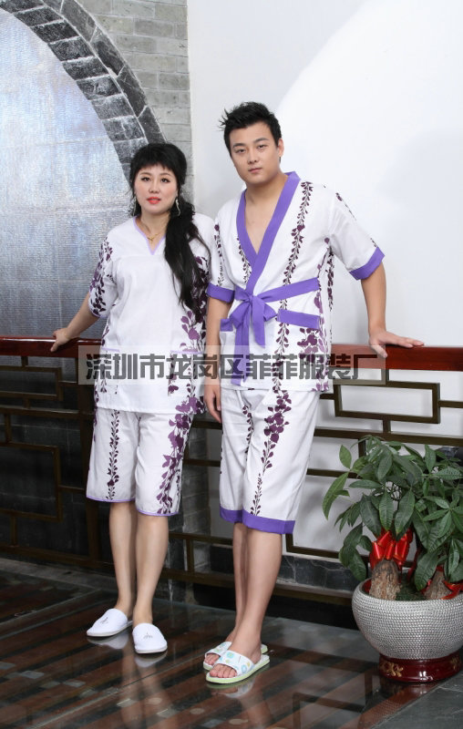 深圳汗蒸服生产厂家足浴服桑拿服厂家批发