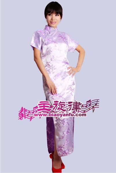 天津主旋律服装古装旗袍年会礼仪服装主持人礼服租赁