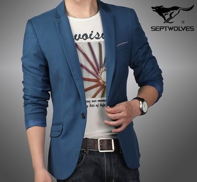 质量好的七匹狼休闲西服批发