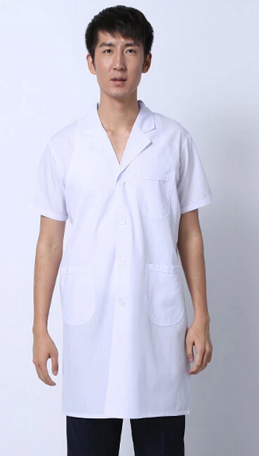 夏季短袖医生服定制 医生白大褂批发 庞哲医生服加工厂